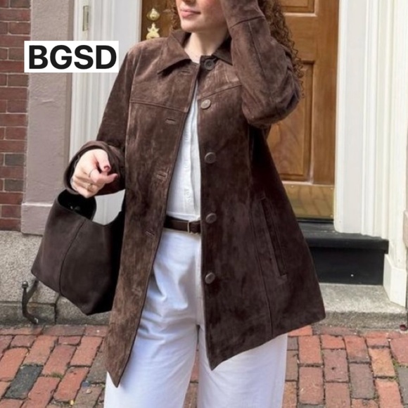 BGSD Jackets & Blazers - NEW BGSD brown suede jacket , XL, P1411